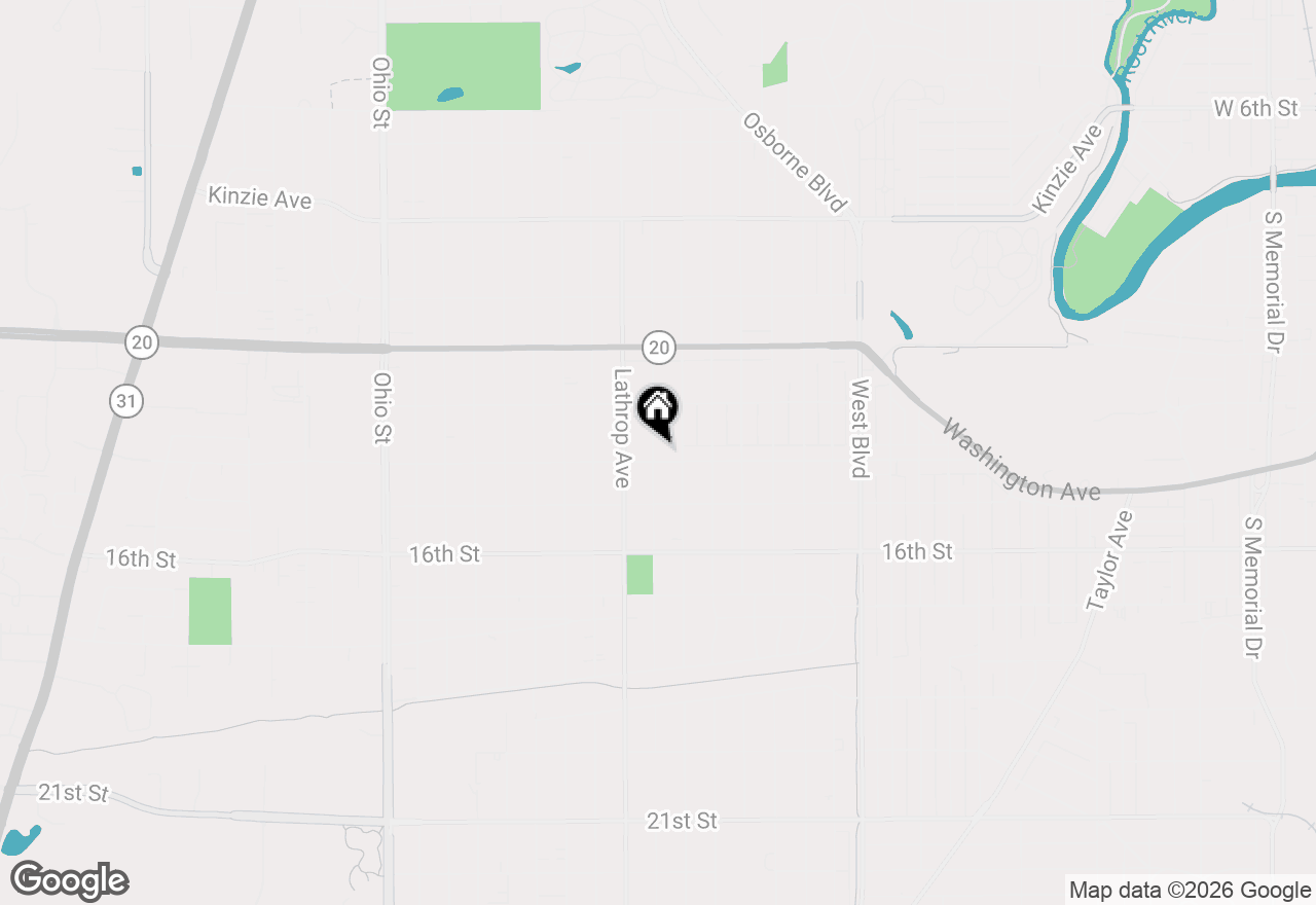 Map of 3724 Wright Ave, Racine, WI 53405