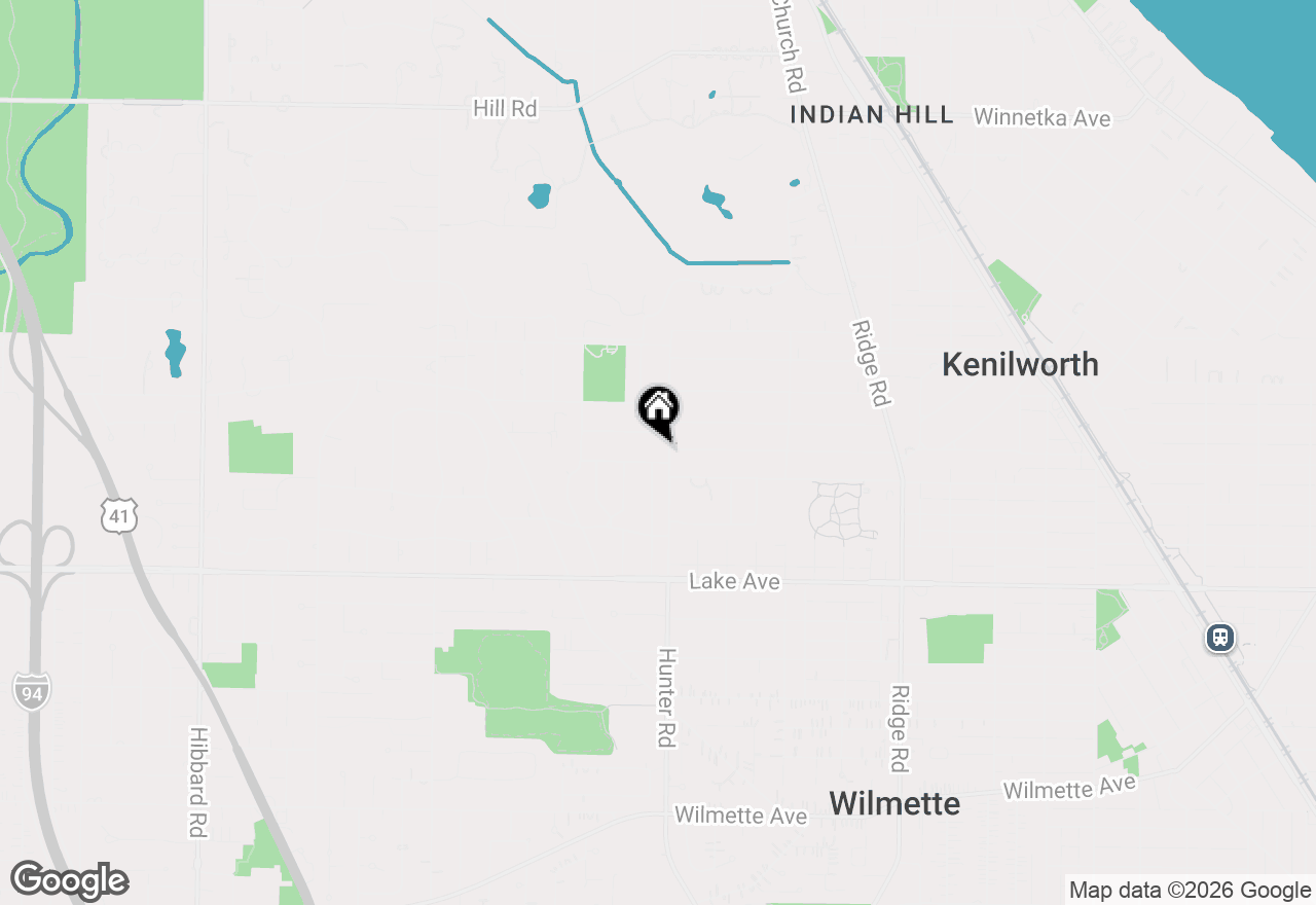 Map of 2304 Elmwood Avenue, Wilmette, IL 60091