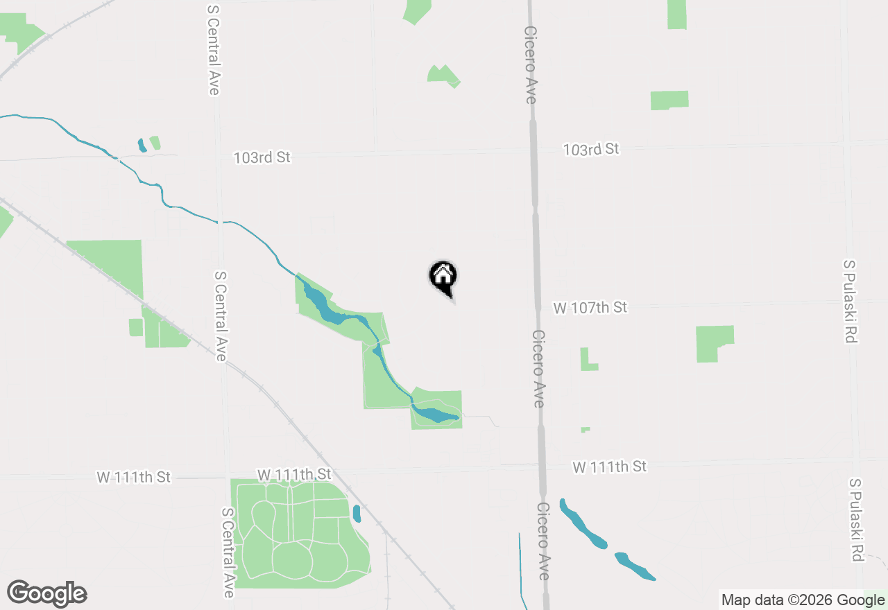 Map of 5016 W 107th Street, Oak Lawn, IL 60453