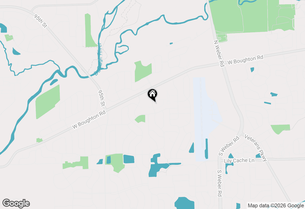 Map of 158 N Palmer Drive, Bolingbrook, IL 60490