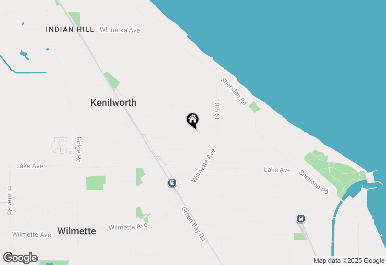 Map of 1137 Greenwood Avenue, Wilmette, IL 60091