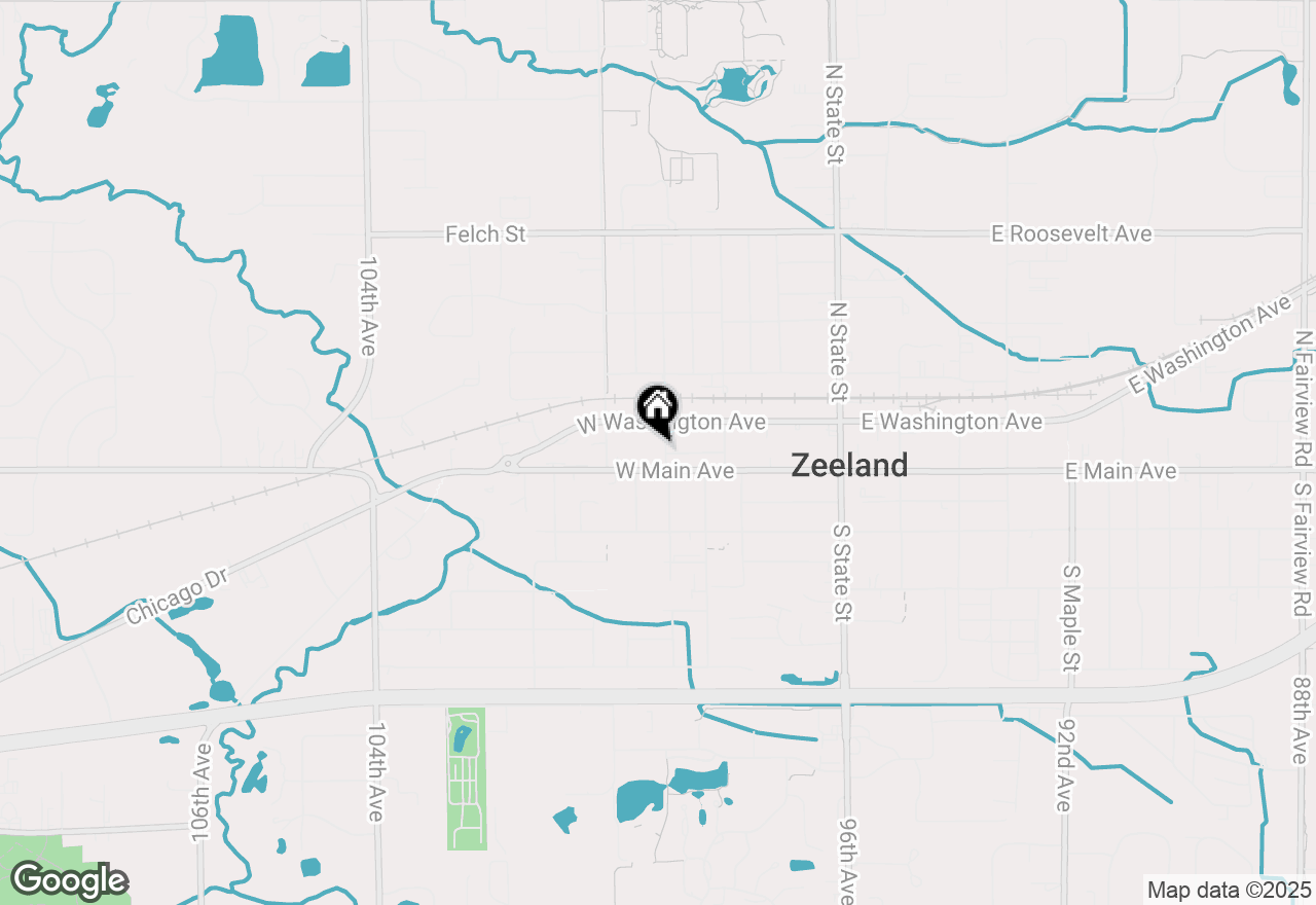 Map of 16 N Jefferson Street, Zeeland, MI 49464