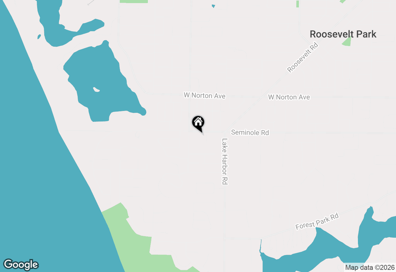 Map of 1947 Seminole Road, Muskegon, MI 49441