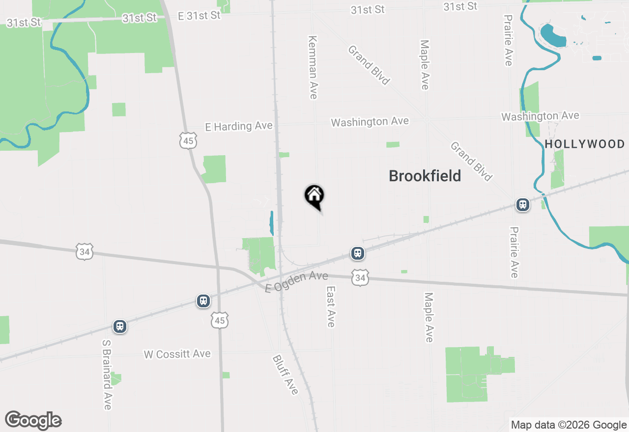 Map of (Address confidential), La Grange Park, Illinois 60526