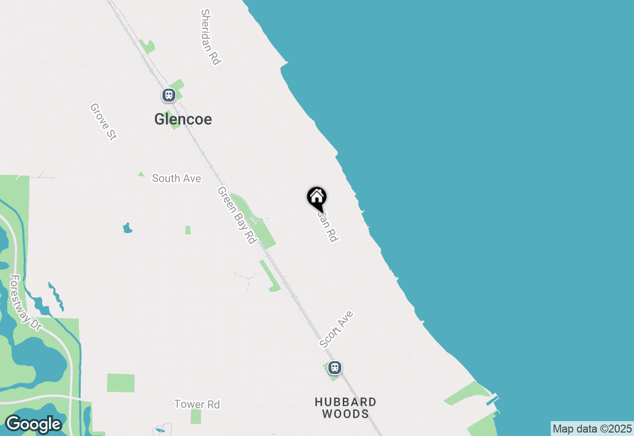 Map of 300 Sheridan Road, Glencoe, IL 60022