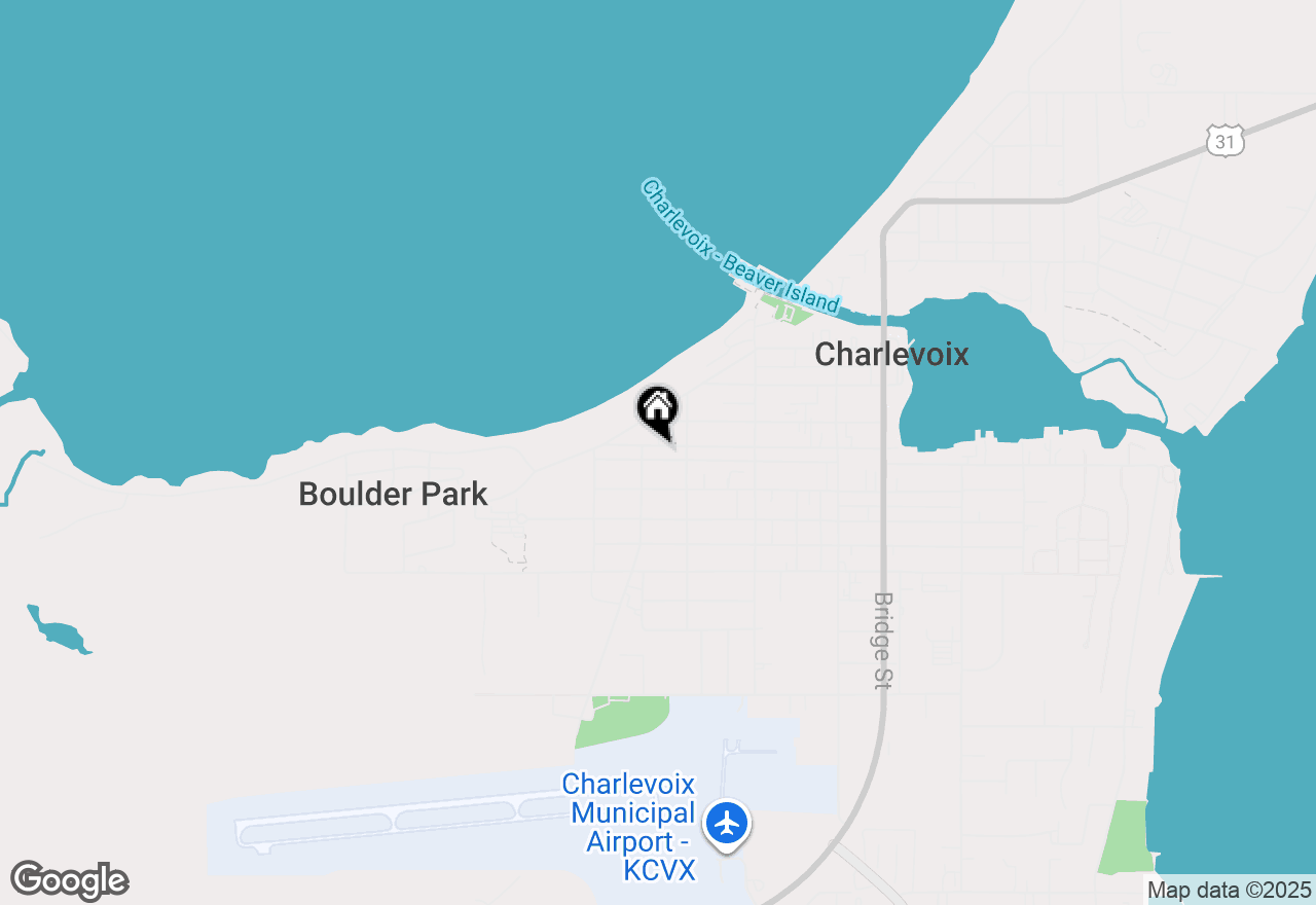 Map of 410 Antrim Street, Charlevoix, MI 49720