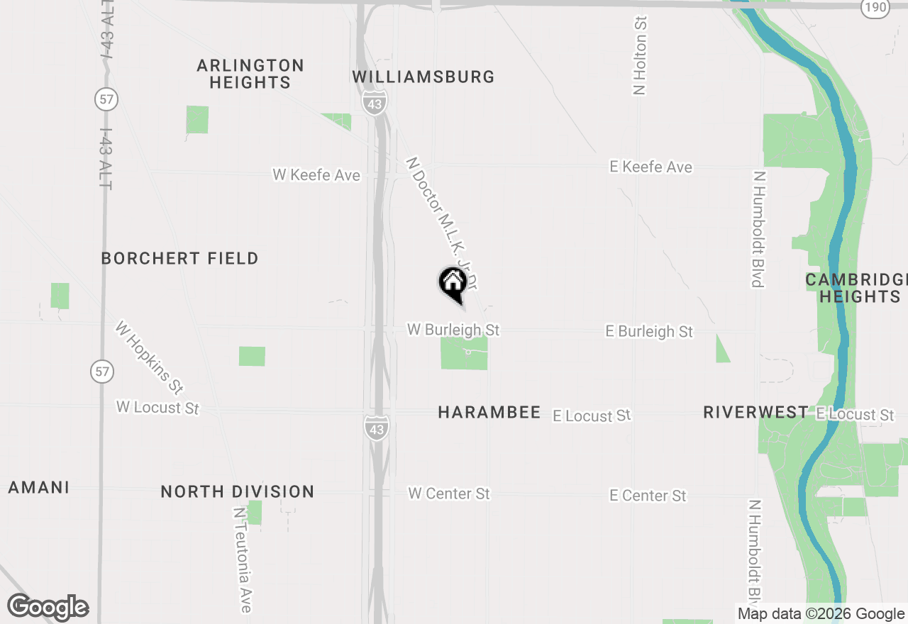 Map of 3133 N Julia St, Milwaukee, WI 53212