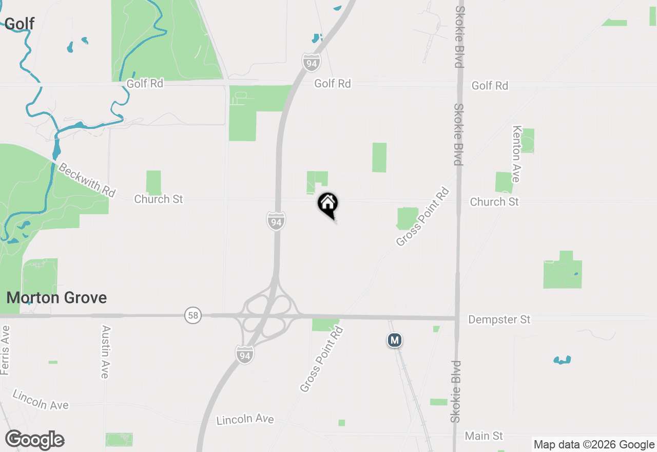 Map of 5228 Davis Street, Skokie, IL 60077