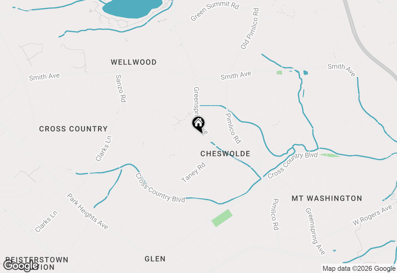 Map of 2713 Cheswolde Road, Baltimore, MD 21209