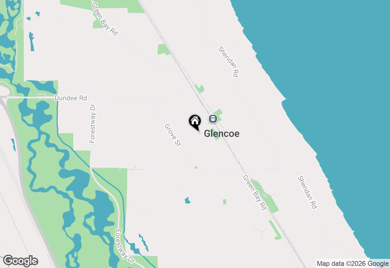 Map of 383 Park Avenue #1, Glencoe, IL 60022