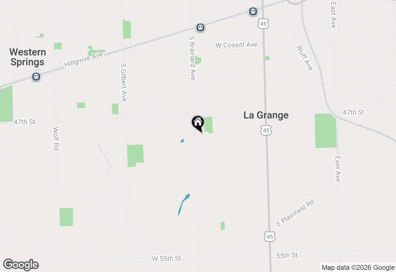 Map of 601 S Brainard Avenue, La Grange, IL 60525