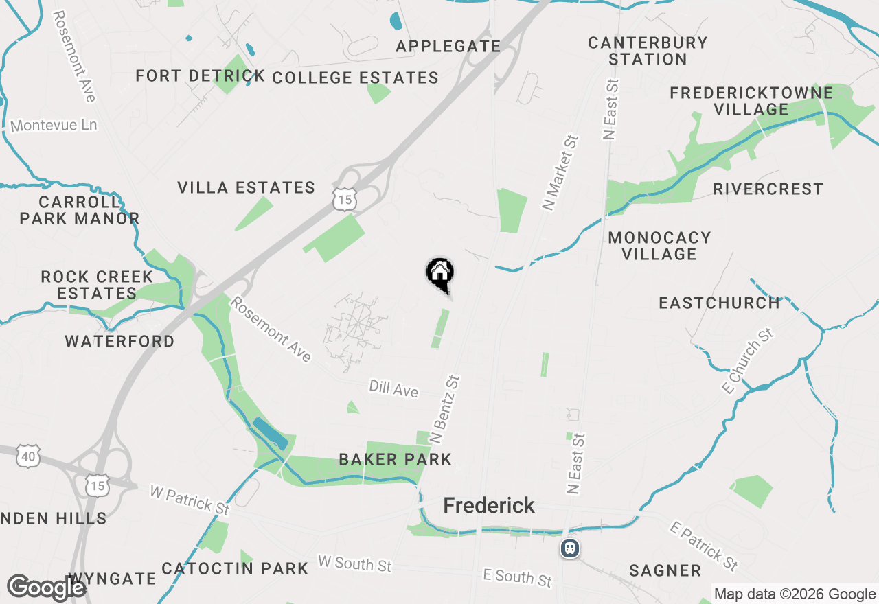 Map of 325 W 7th Street, Frederick, MD 21701