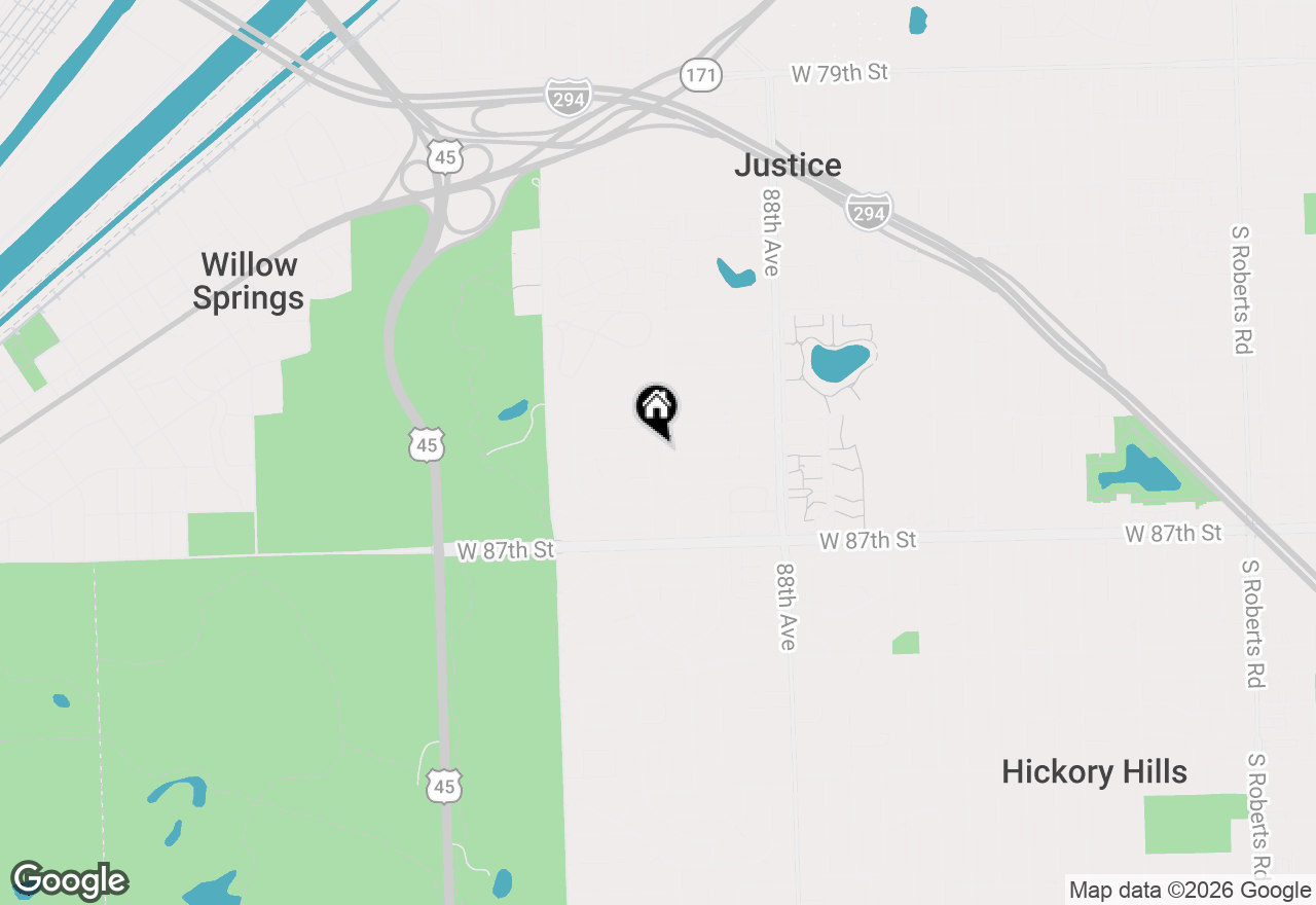 Map of 8525 Blue Ridge Avenue, Hickory Hills, IL 60457