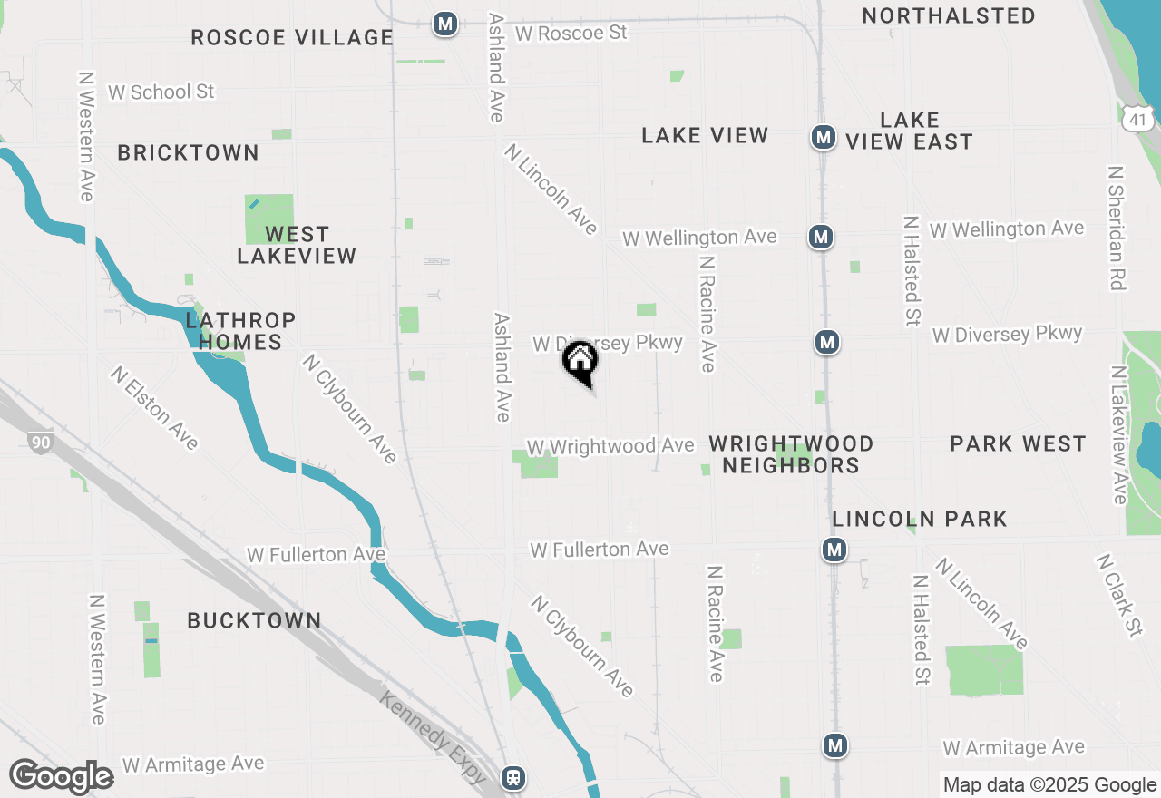 Map of 2671 N Greenview Avenue #C, Chicago, IL 60614