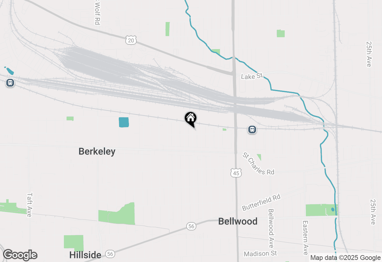 Map of 42 46th Avenue, Bellwood, IL 60104