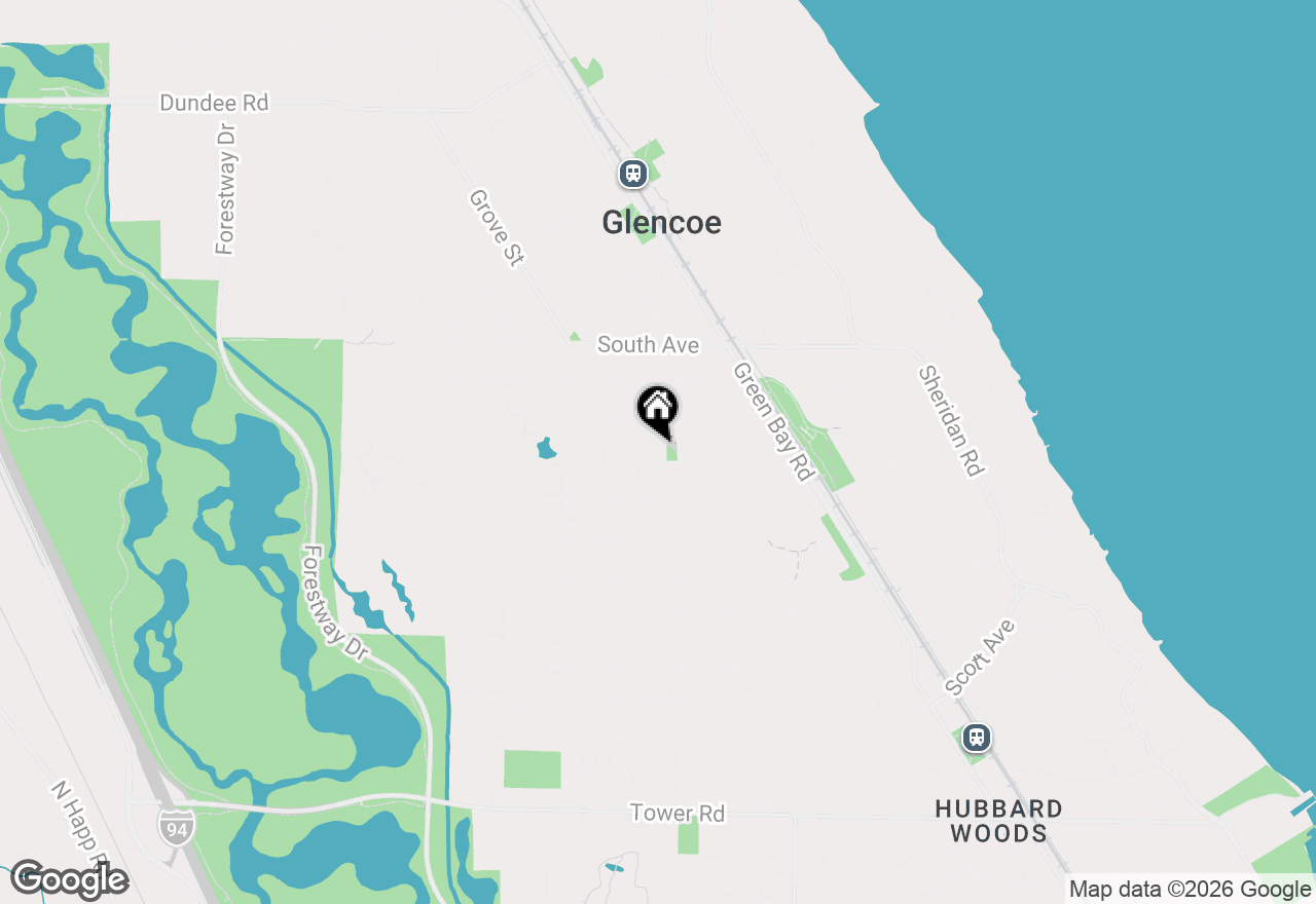 Map of 437 Jefferson Avenue, Glencoe, IL 60022