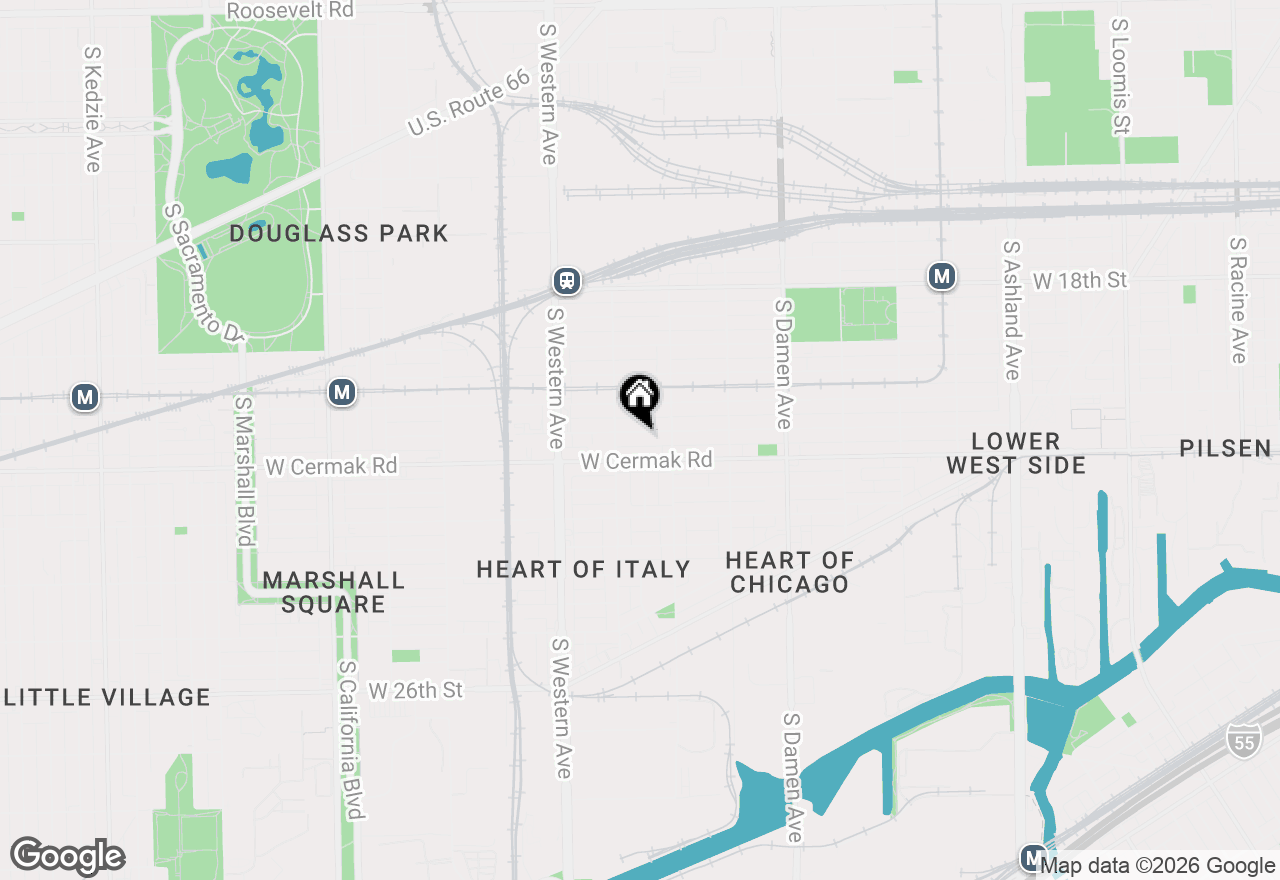 Map of 2235 W 21st Place #B, Chicago, IL 60608