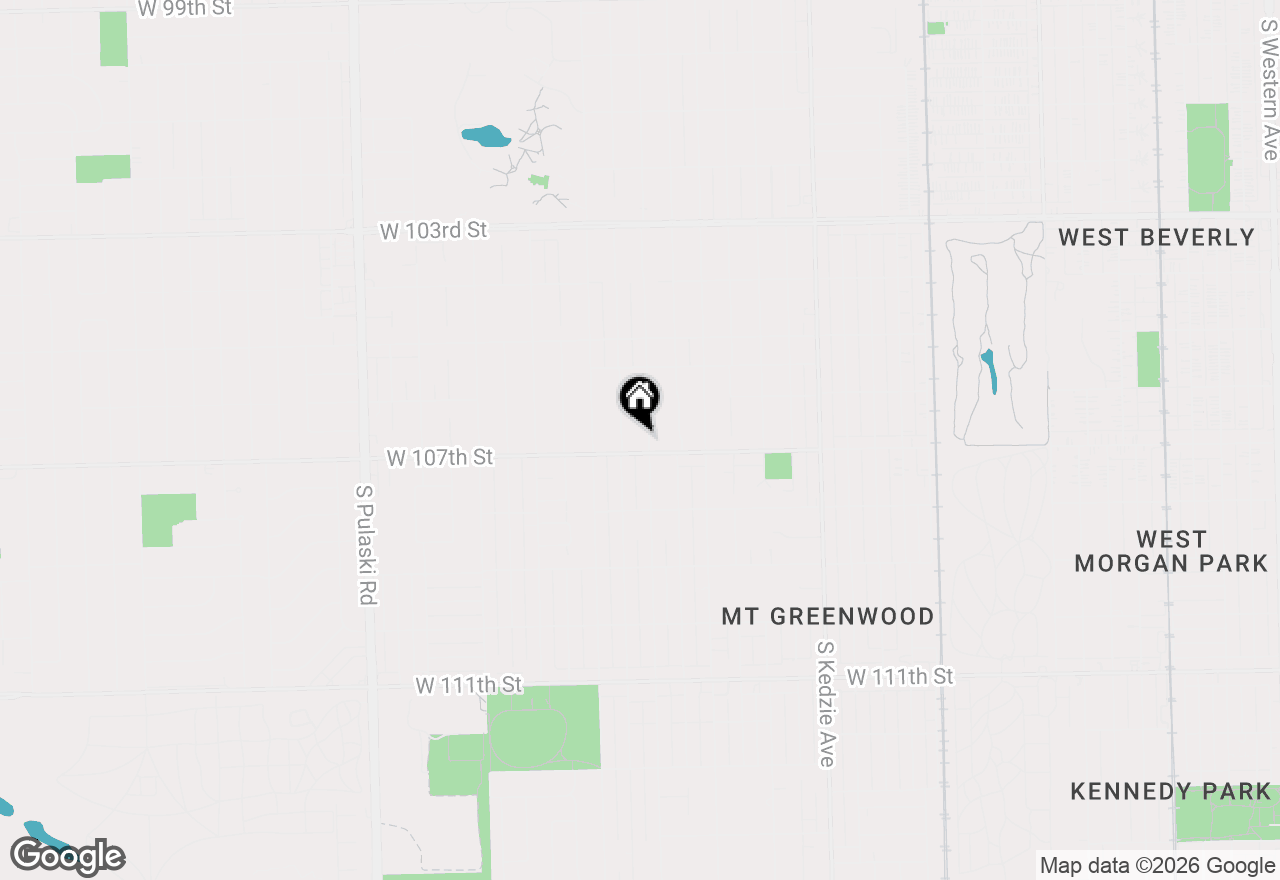 Map of 10646 S Saint Louis Avenue, Chicago, IL 60655