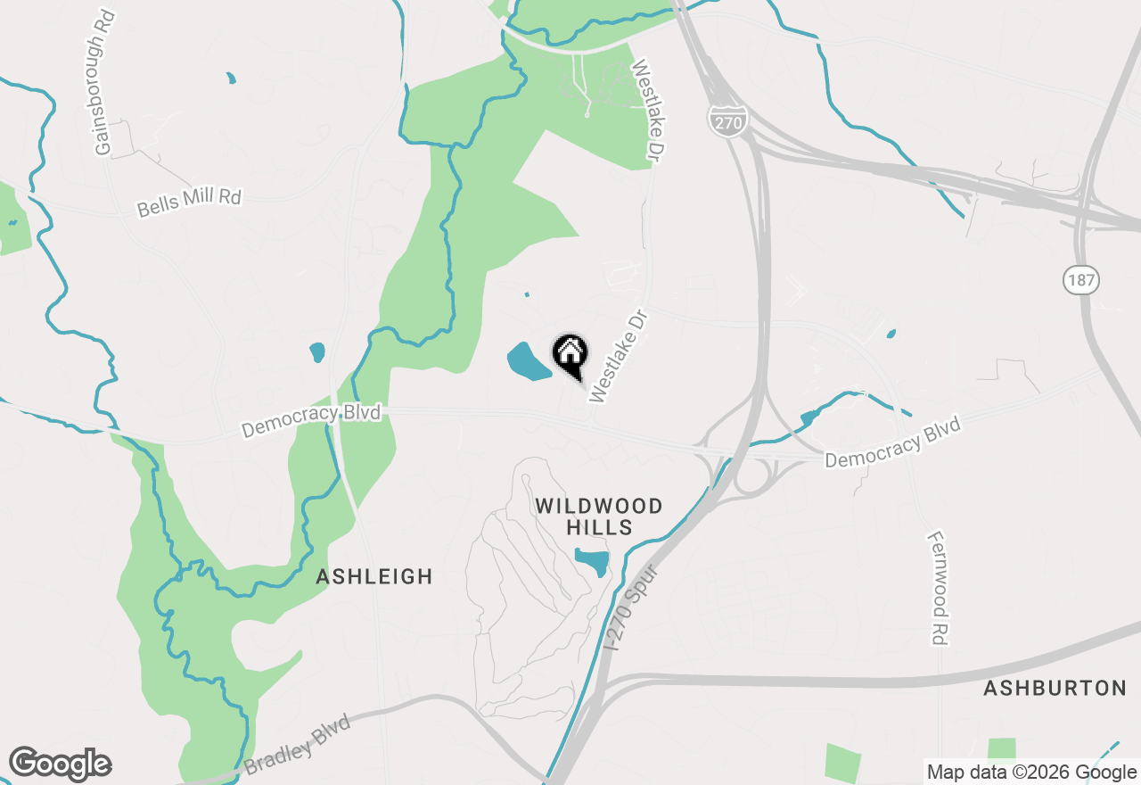 Map of 10284 Arizona Circle #65, Bethesda, MD 20817