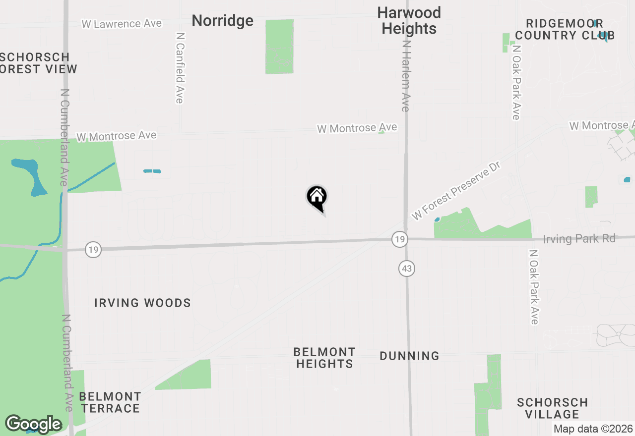 Map of 4052 N Olcott Avenue, Norridge, IL 60706