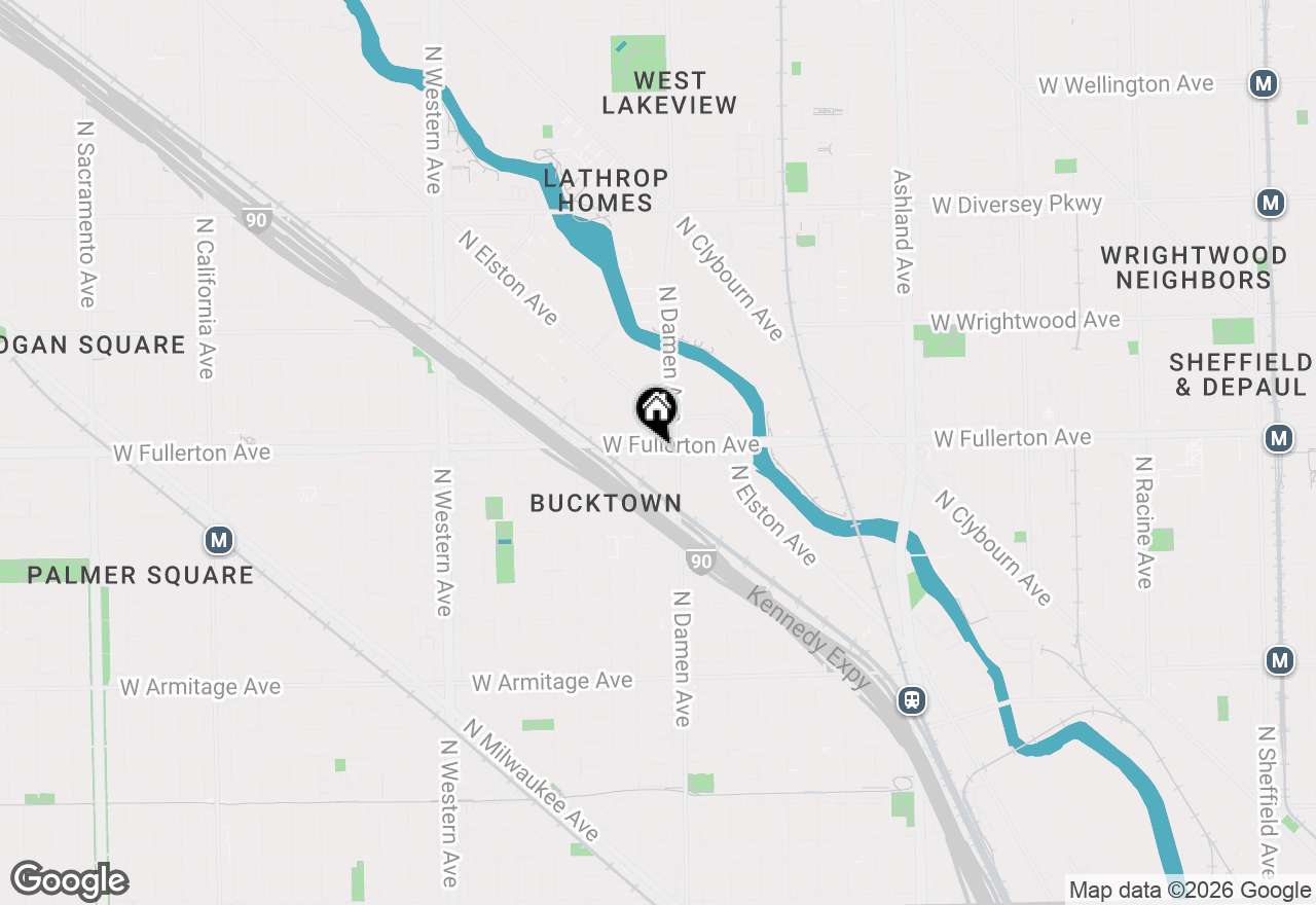 Map of 2023 W Fullerton Street, Chicago, IL 60647