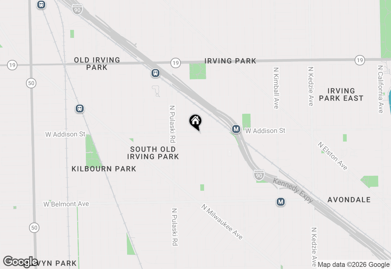 Map of 3843 W Addison Street #1, Chicago, IL 60618