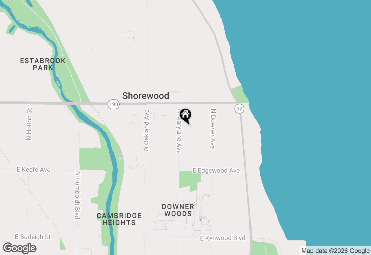 Map of 3815 N Farwell Ave #3817, Shorewood, WI 53211