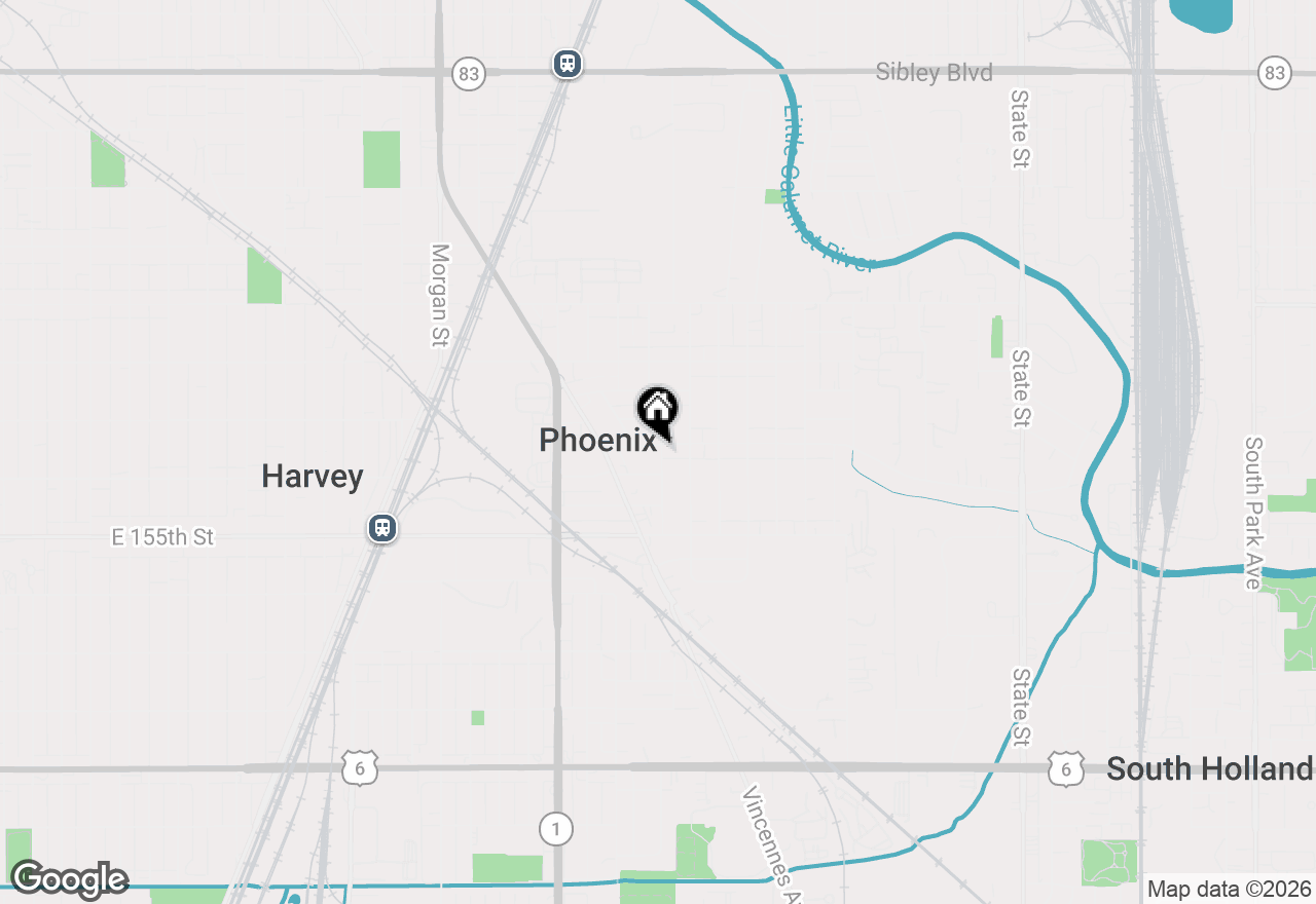 Map of 633 E 153rd Street, Phoenix, IL 60426