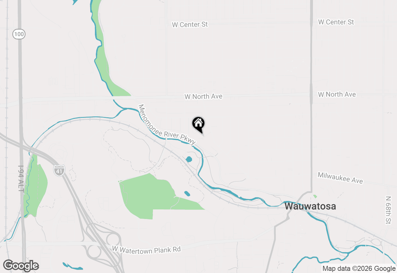 Map of 8766 Parkview Ct, Wauwatosa, WI 53226