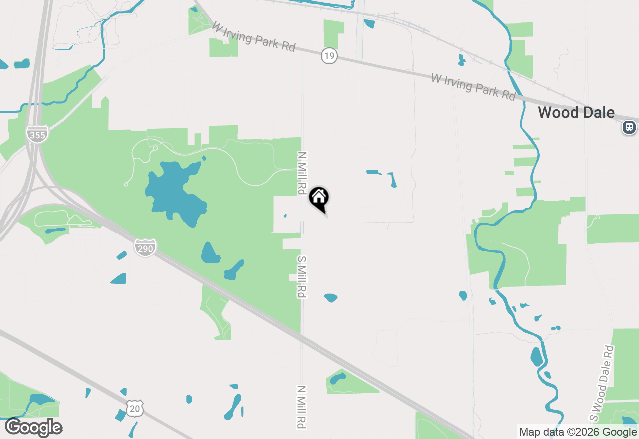 Map of 607 W Montrose Avenue, Wood Dale, IL 60191