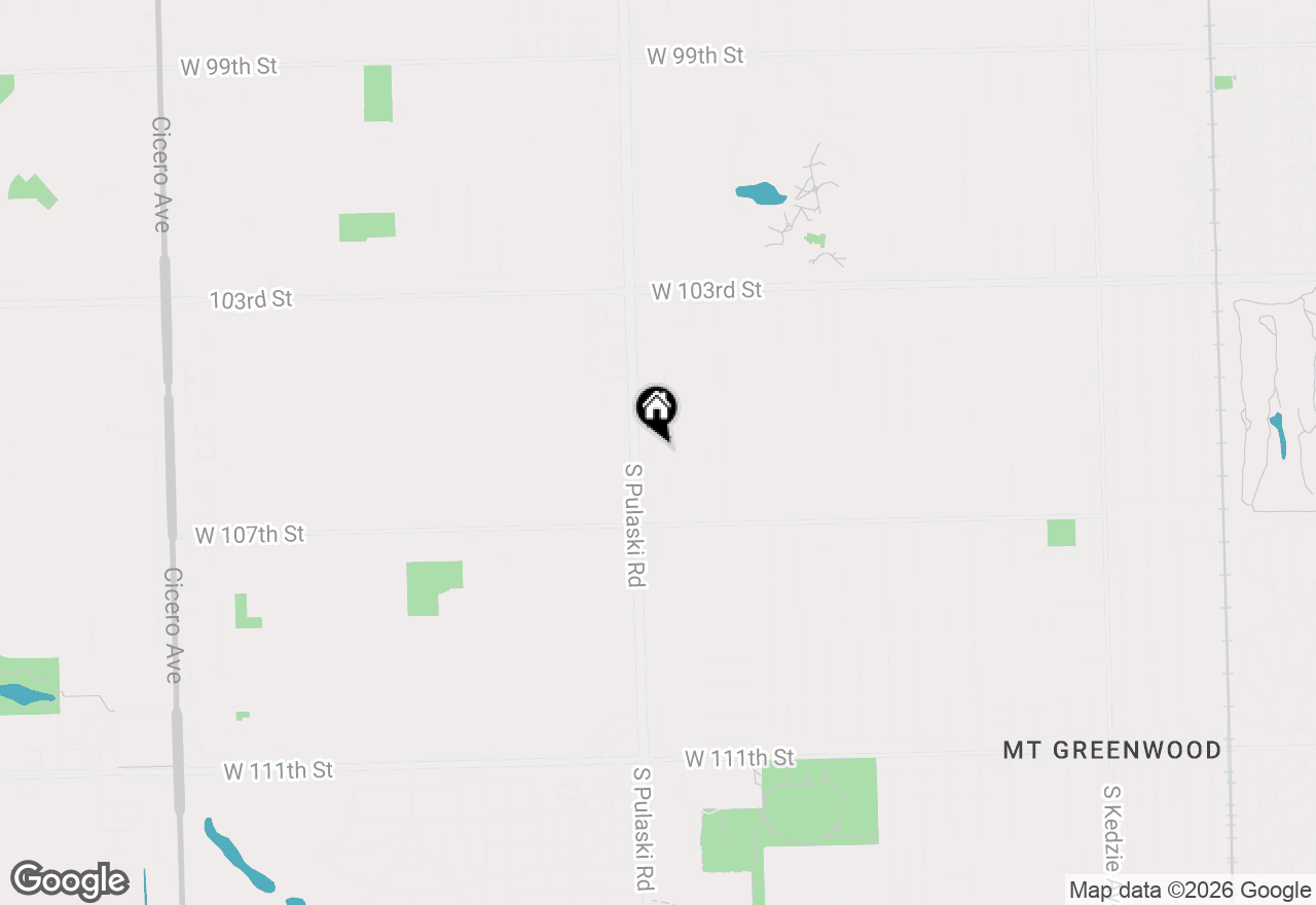 Map of 10546 S Harding Avenue, Chicago, IL 60655