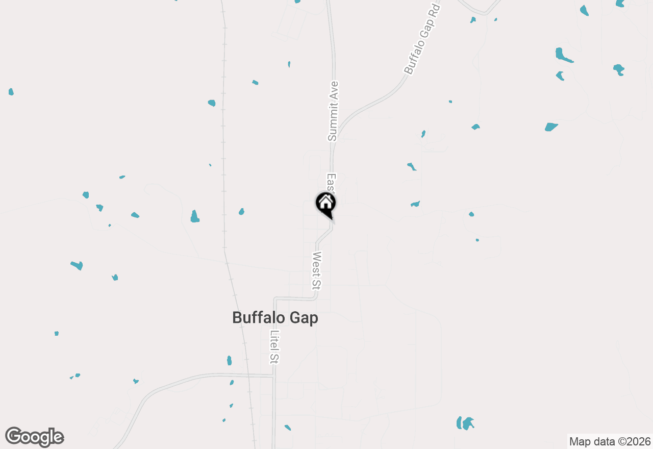 Map of 402 North Street #A, Buffalo Gap, TX 79508