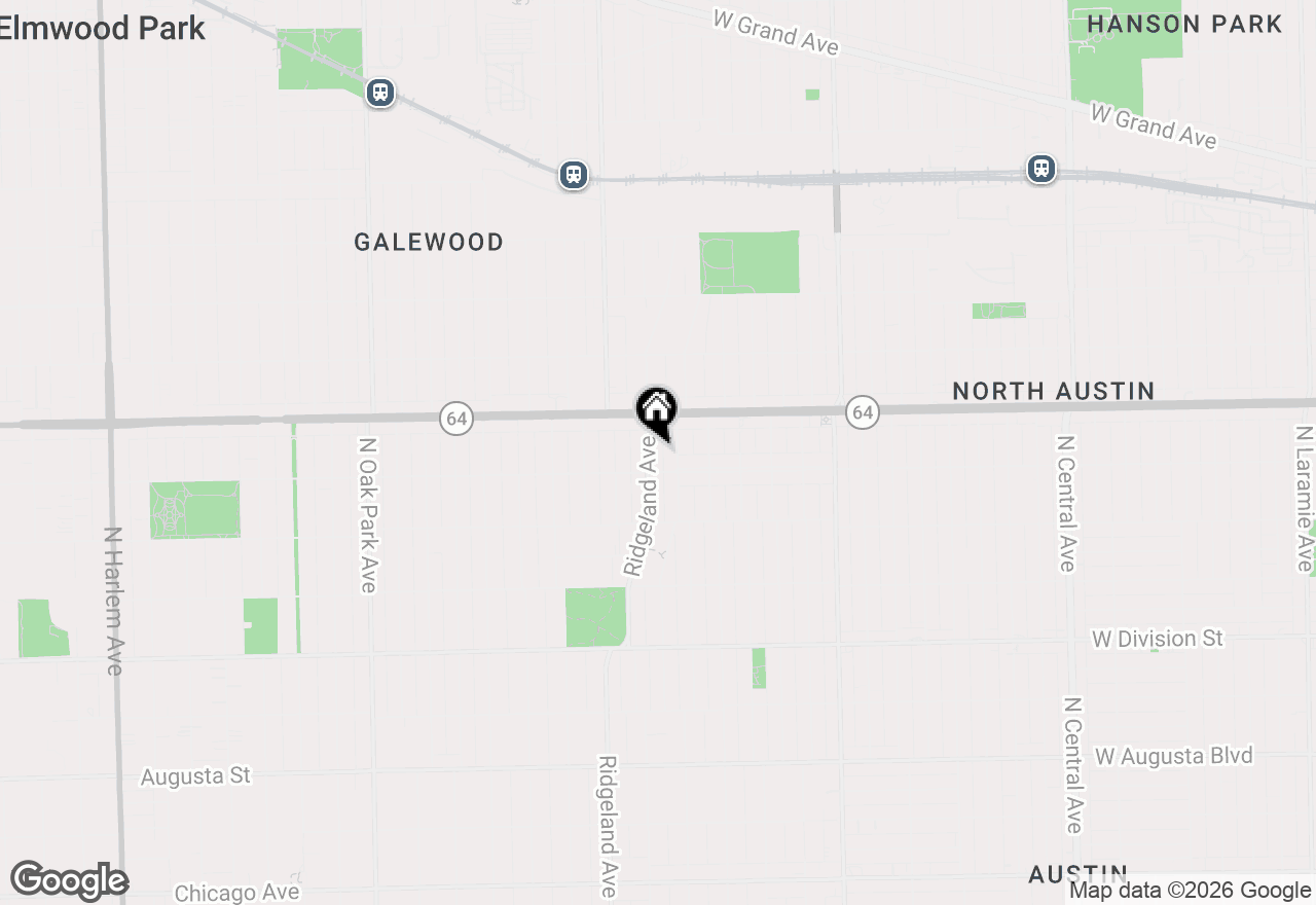 Map of 1212 N Ridgeland Avenue, Oak Park, IL 60302