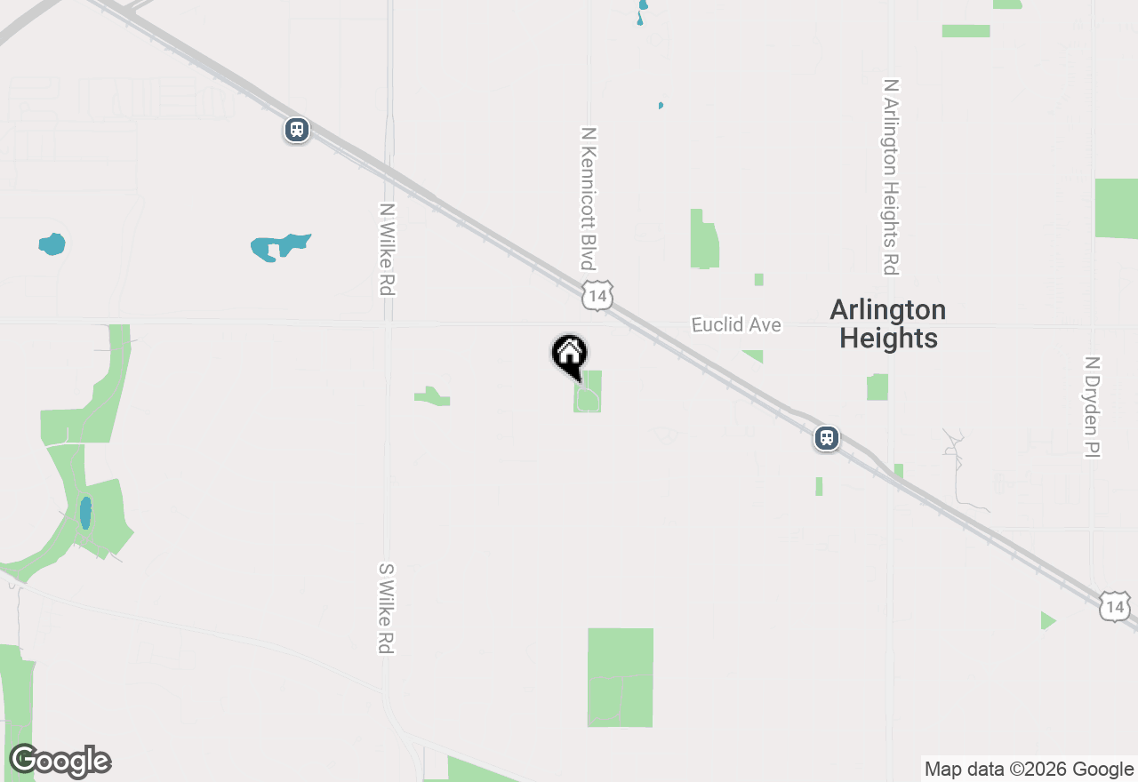 Map of 307 N Patton Avenue, Arlington Heights, IL 60005
