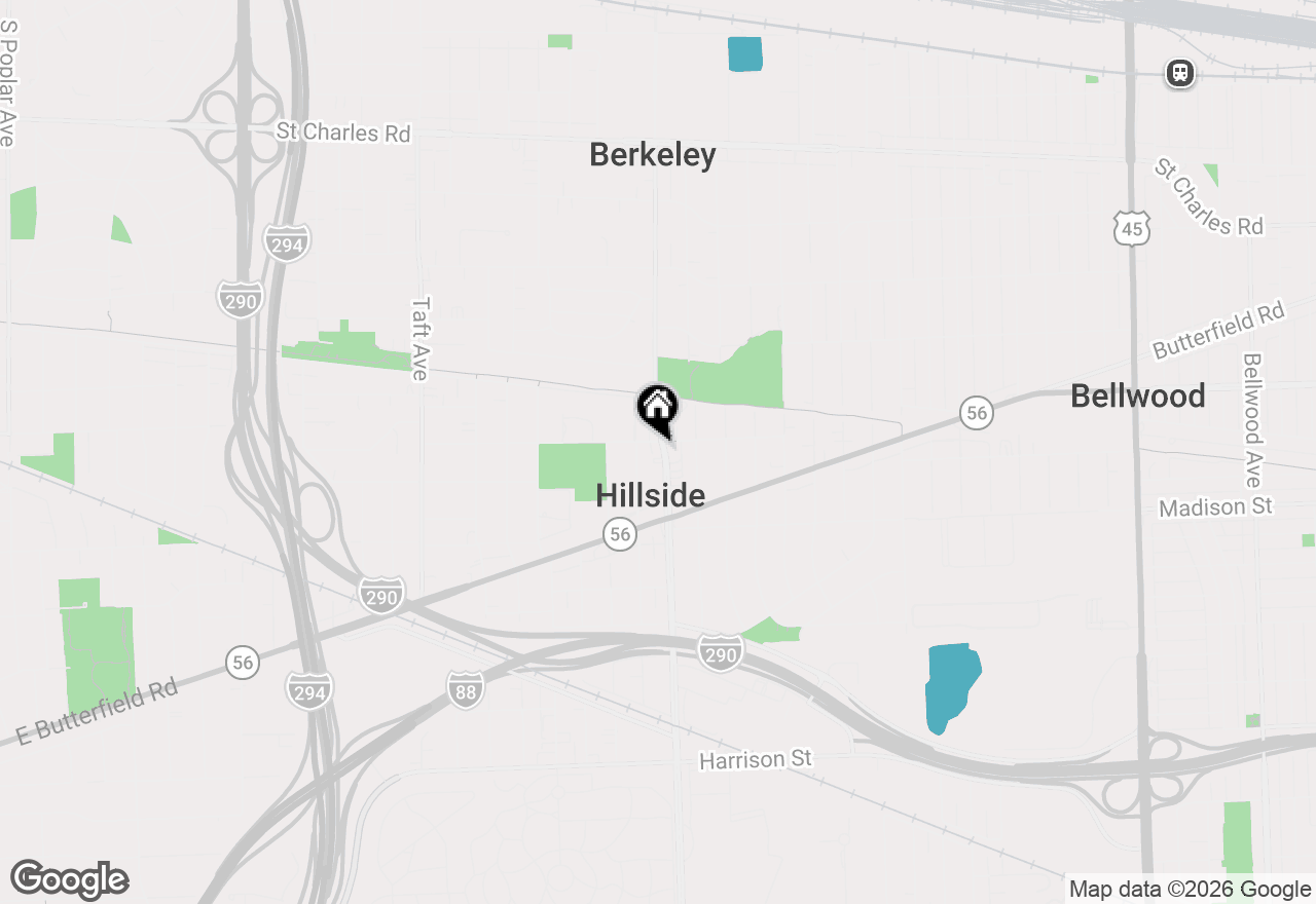 Map of 520 N Wolf Road #203, Hillside, IL 60162