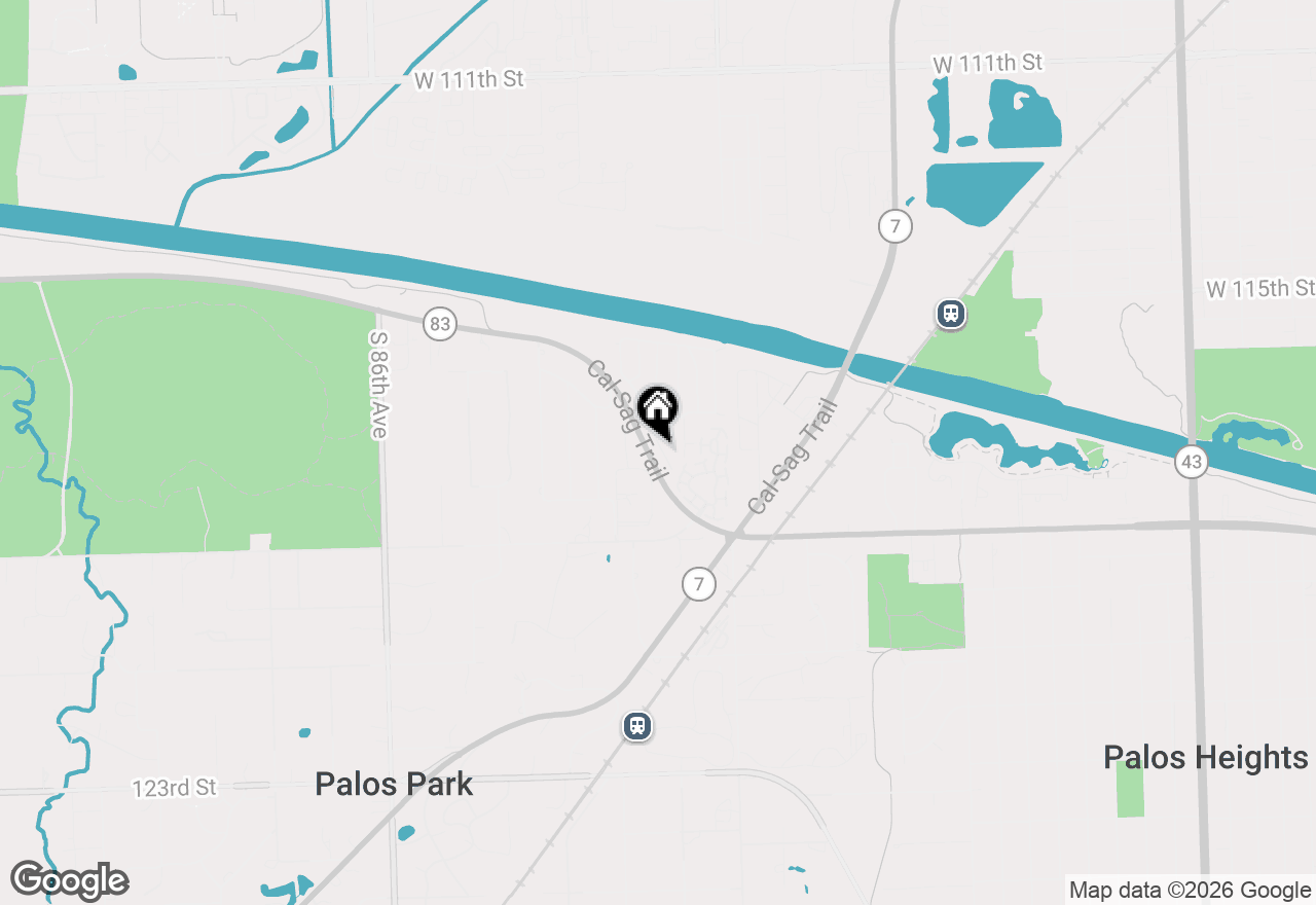 Map of 11716 S Black Forest Lane, Palos Park, IL 60464