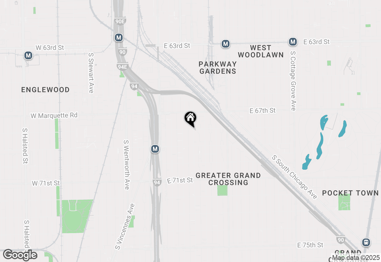 Map of 6800 S Indiana Avenue, Chicago, IL 60637