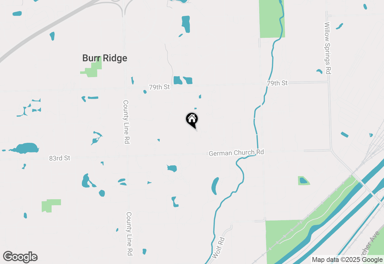 Map of 8250 Steepleside Drive, Burr Ridge, IL 60527