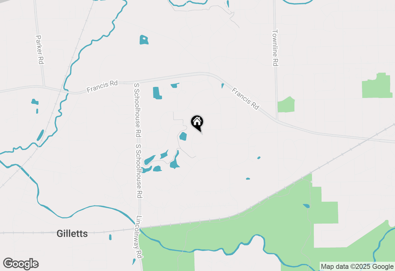 Map of (Address confidential), Mokena, Illinois 60448