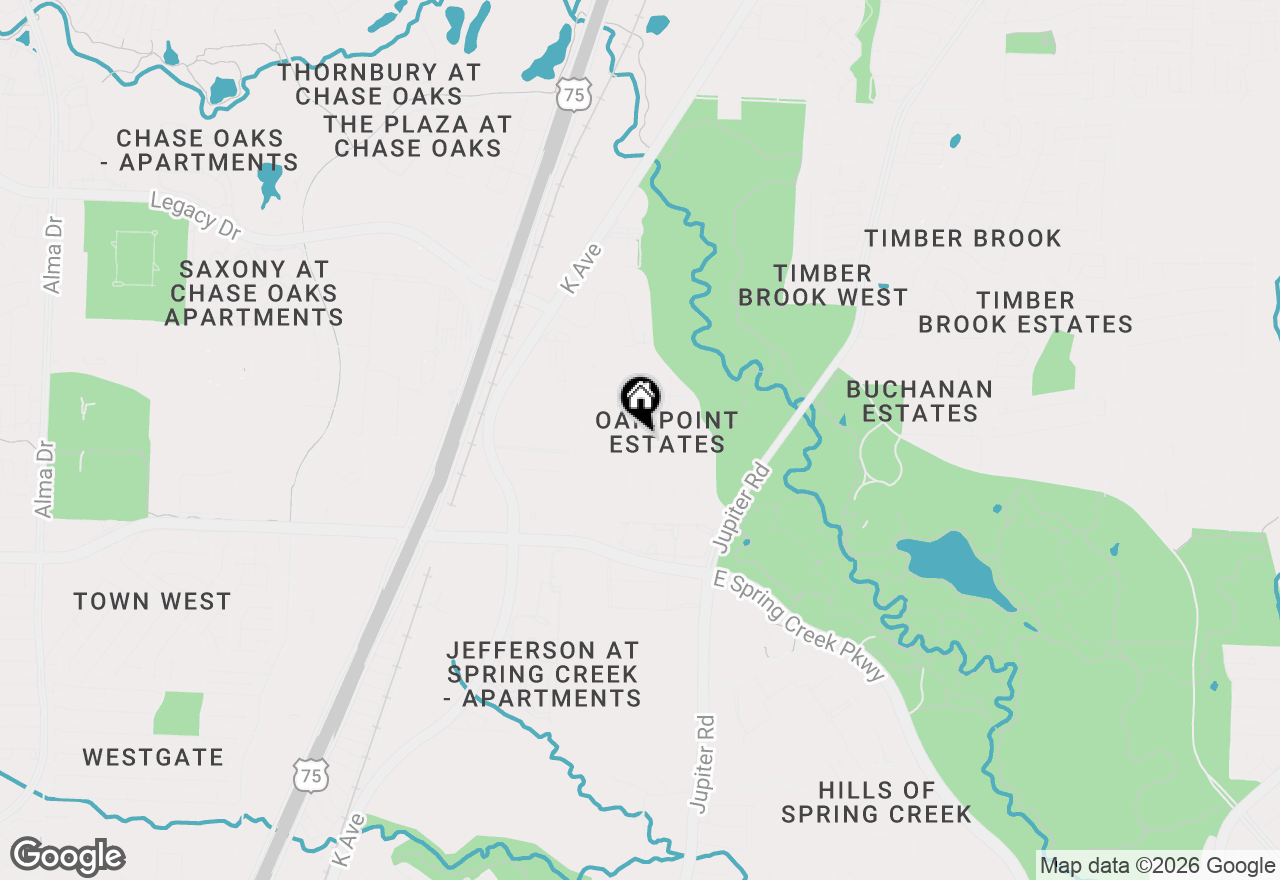 Map of 2005 Testament Trail, Plano, TX 75074