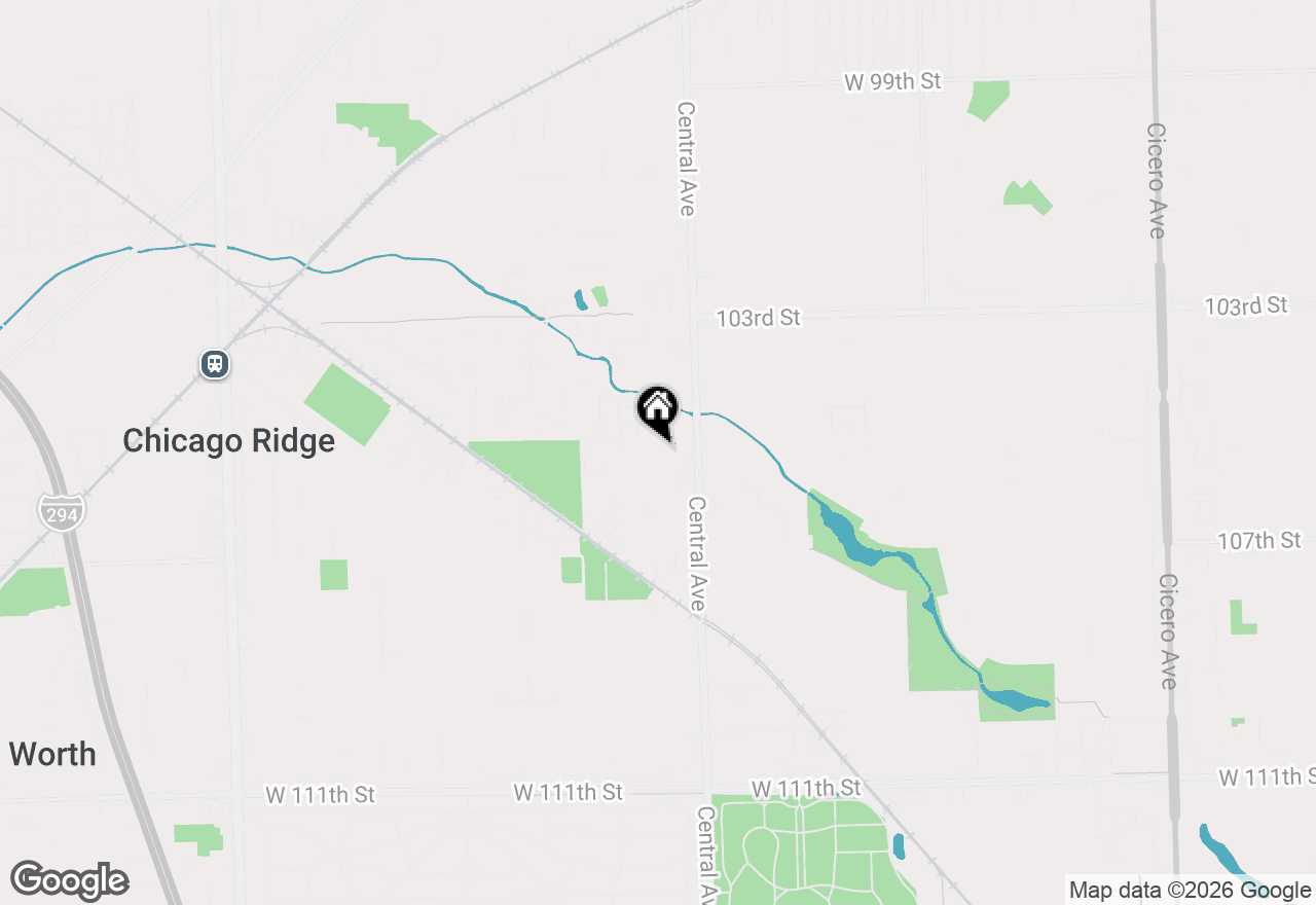 Map of 10510 Parkside Avenue #1, Chicago Ridge, IL 60415