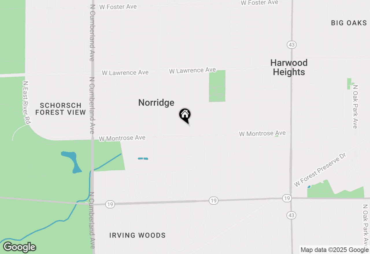 Map of 4429 N Opal Avenue, Norridge, IL 60706