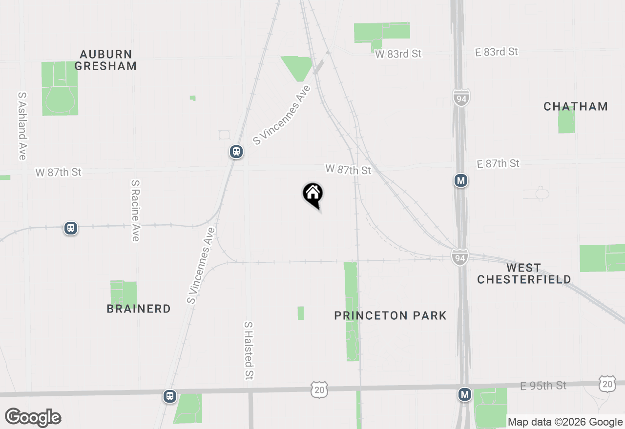 Map of 8846 S Parnell Avenue, Chicago, IL 60620