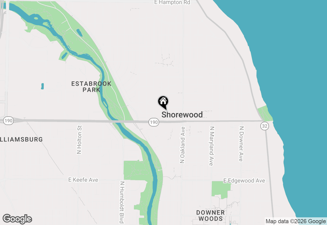 Map of 4034 N Larkin St, Shorewood, WI 53211