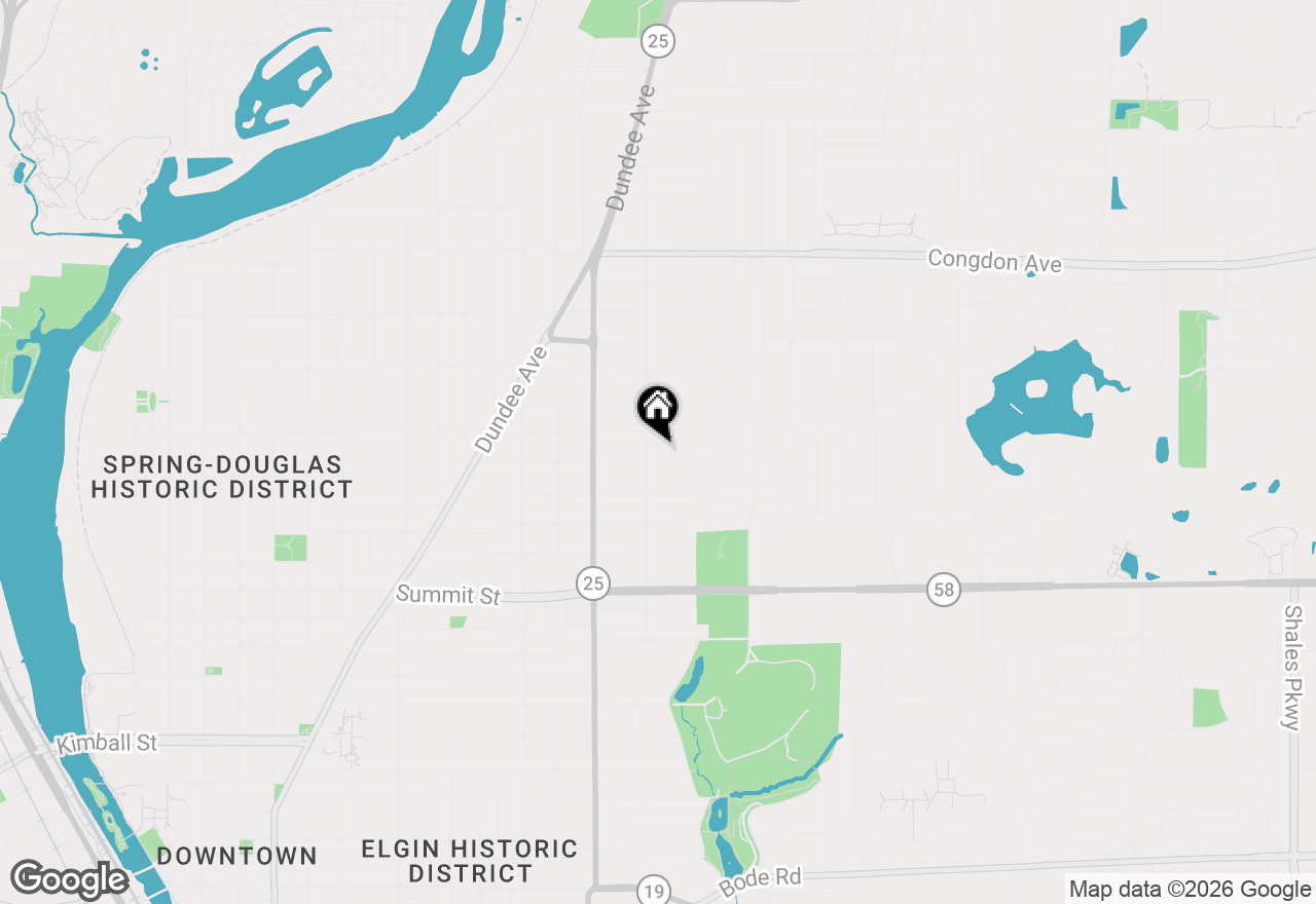 Map of 658 Columbia Avenue, Elgin, IL 60120