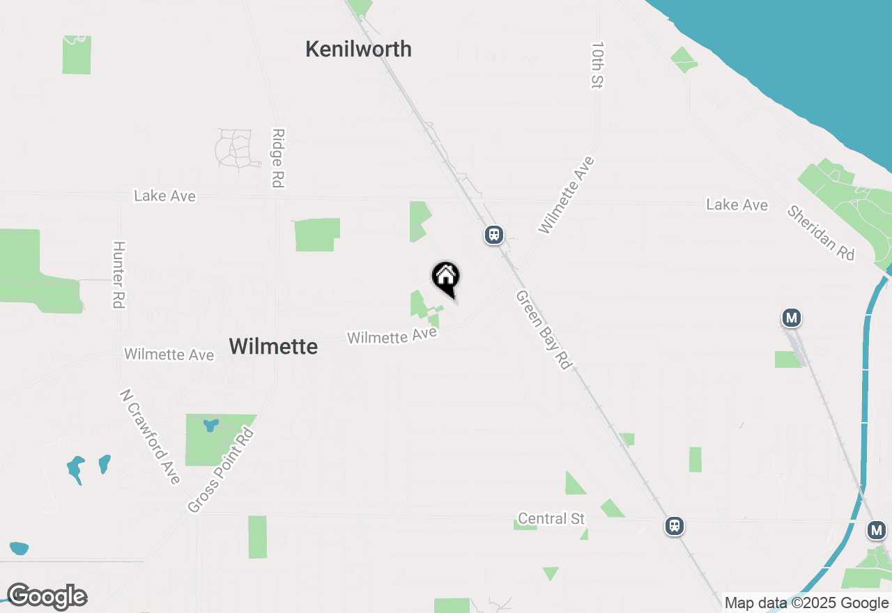 Map of 629 Prairie Avenue, Wilmette, IL 60091