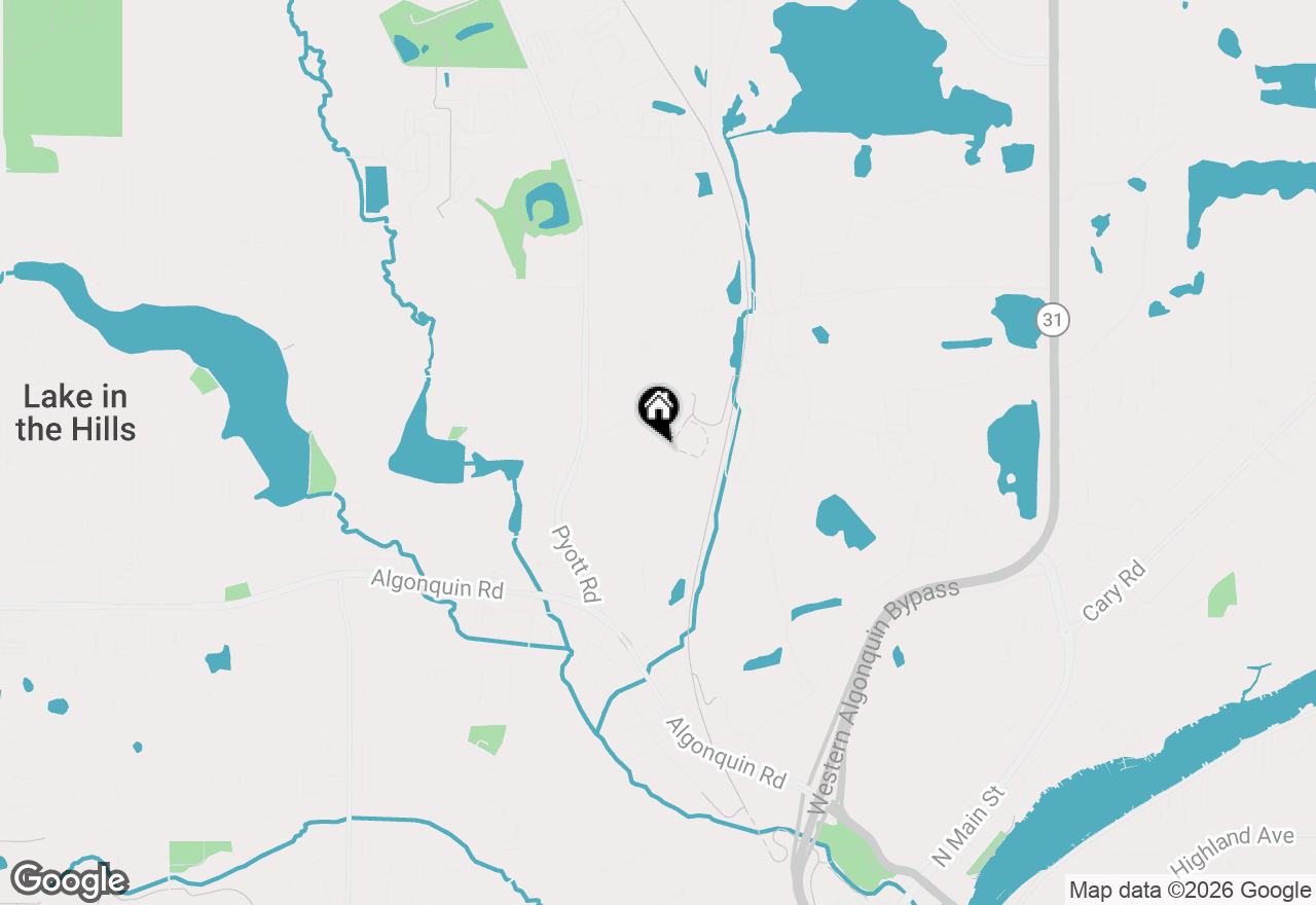 Map of 416 Grace Drive, Lake In The Hills, IL 60156