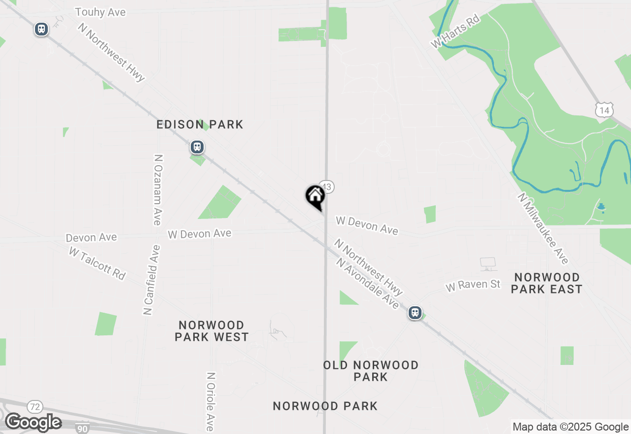 Map of 6441 N Northwest Highway #D3, Chicago, IL 60631