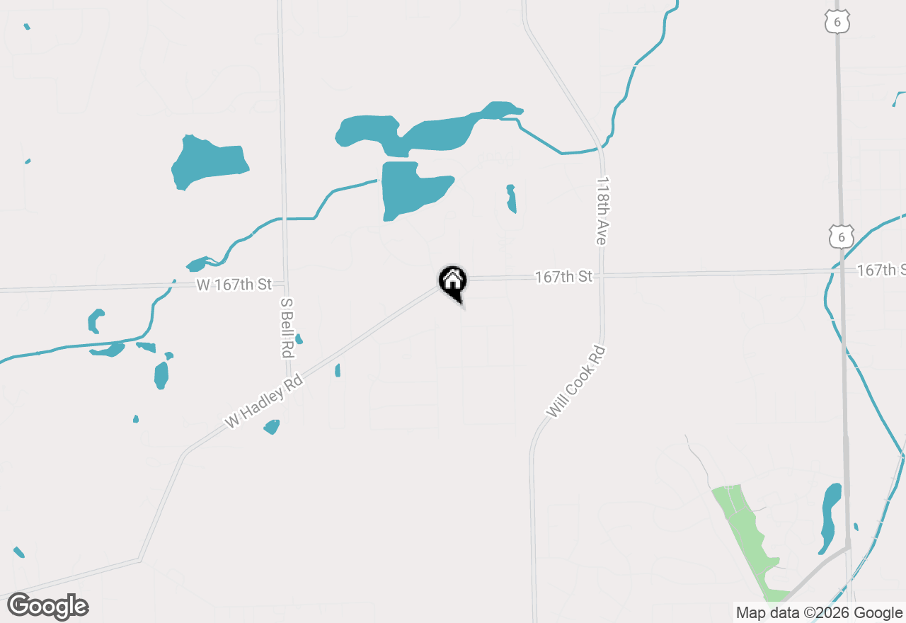 Map of 16754 Pineview Drive, Homer Glen, IL 60491