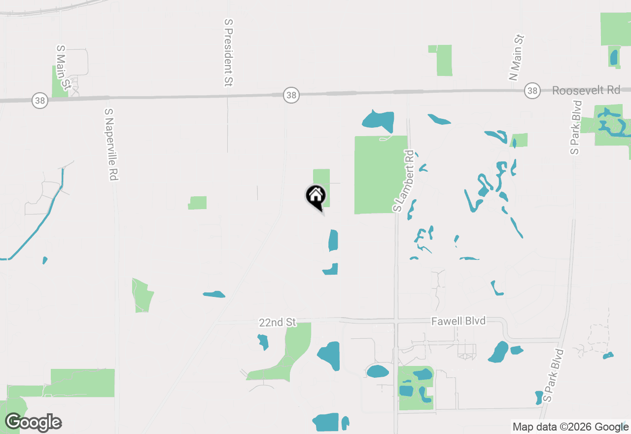 Map of 1696 Darwin Court, Wheaton, IL 60189